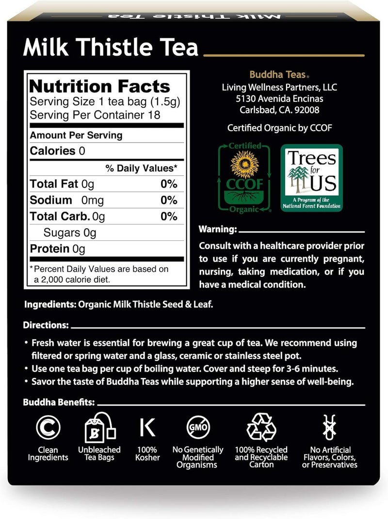 Buddha Teas Organic Milk Thistle Tea - Image 2